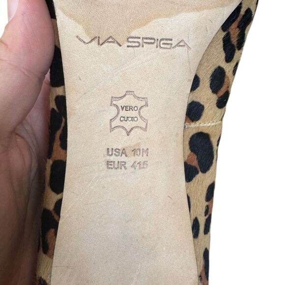 Vía Spiga Women's Leopard Print Pointed Toe Heel Size 10 - Picture 4 of 7